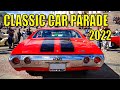 MASSIVE Muscle Cars / Classic Cars PARADE in Helsinki centre!! | 300+ V8 Cars!! |