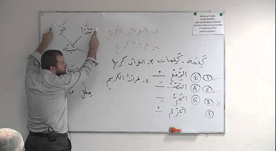 1.Čas novog kursa arapskog jezika,Zenica 17.10.2014.