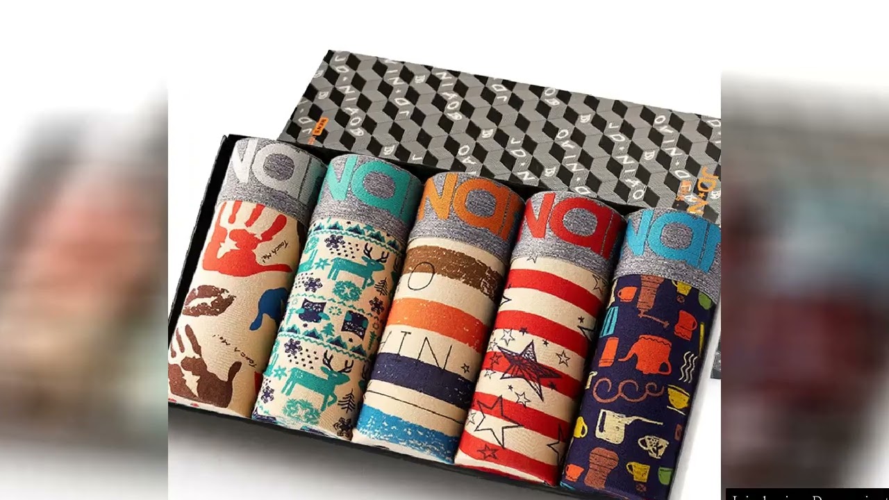 4Pcs Boxer Shorts Men's Underwear Sexy Panties Cotton Boxers Man Underpants Male Shorts Homme U Conv