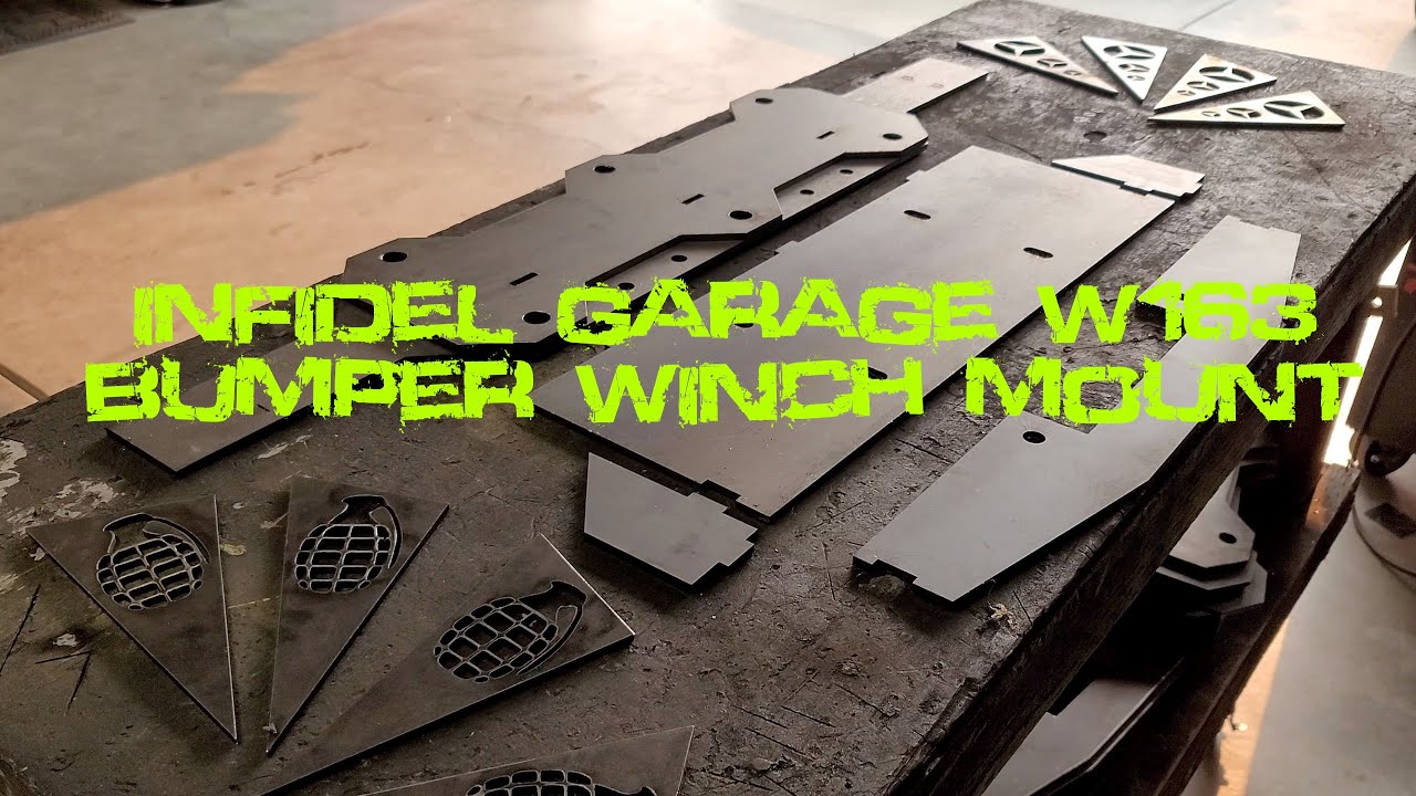 Крепление для лебедки на передний бампер Infidel Garage Mercedes W163