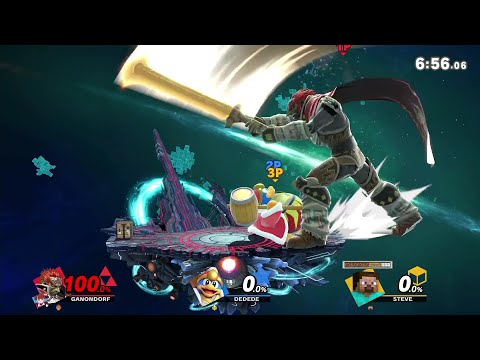 頑張れば超巨大化ガノンの攻撃でも全部耐えられる説【スーパーアーマー禁止】【スマブラSP】
