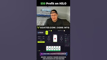 Another HiLo Profit Session on Goated Casino #onlinecasino #stakeoriginals #stake #viral #gambling