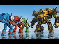 Kitten and his dad found thomas and friends robot! (GIANT MONSTER TRAIN BATTLE) 