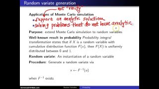 Famous Random variate generation Profile