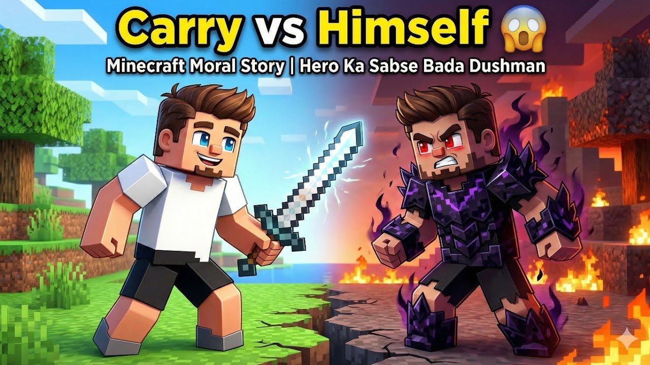 Carry vs Himself 😱 | Minecraft Moral Story | Hero Ka Sabse Bada Dushman