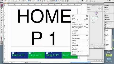 Interactive PDF in InDesign CS4 - Part 1/2