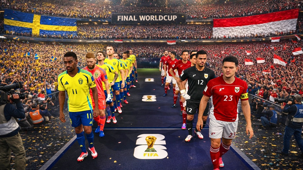 SIARAN LANGSUNG HARI INI‼️FINAL PIALA DUNIA 2026: INDONESIA VS SWEDIA ERA JOHN HERDMAN!!! PES 2021