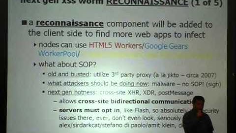 Owasp5015 - Arshan Dabirsiaghi - Next Gen Cross Site Scripting Worms