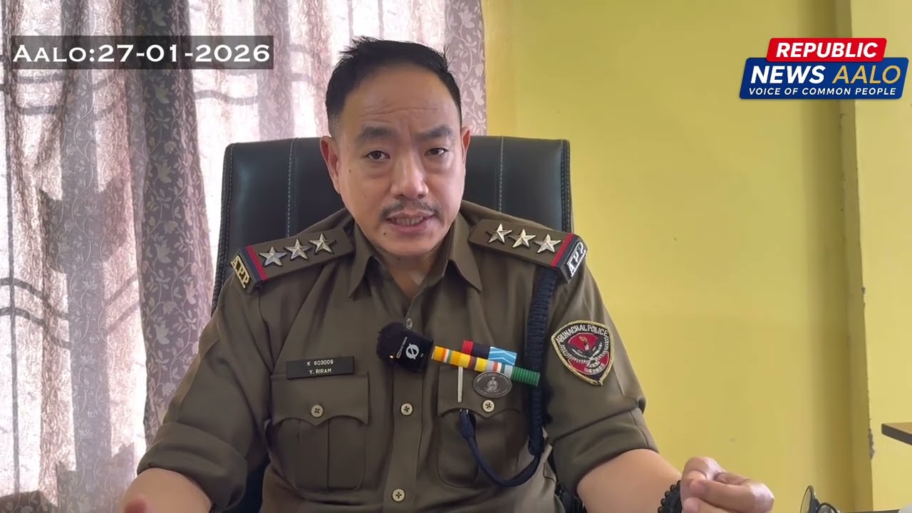 OC PS Aalo holds Press briefing on recent Kabu Incident. 