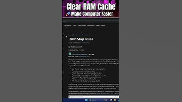 Clear RAM Cache in Windows  | 🚀 Make Computer Faster #shorts