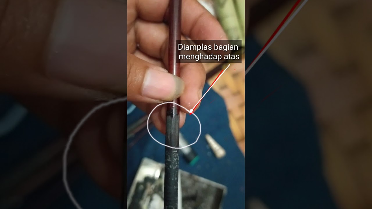 Cara Setting Joran Tegek Kolong Jadi Lurus  