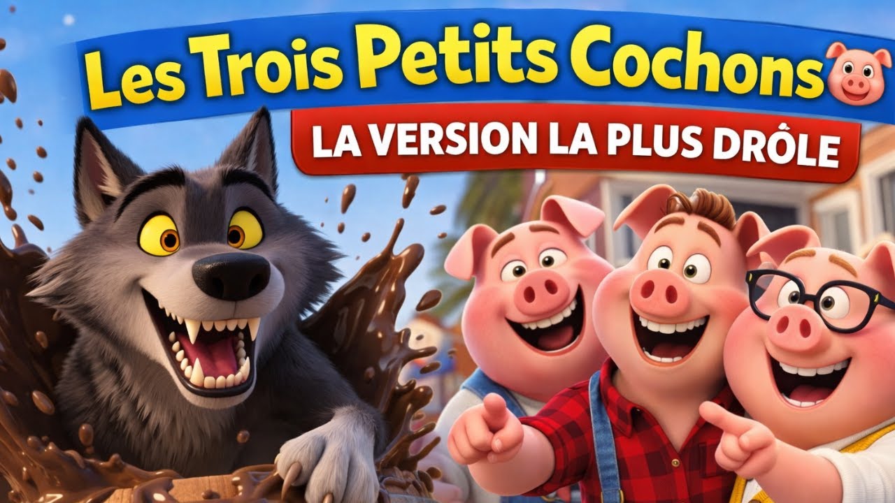 Les Trois Petits Cochons 🐷 | La Version la Plus Drôle