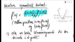 Matematikk R1   3E Numerisk derivasjon del 2
