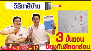 ซื้อสีอะไรดี EP.17 ตอน วิธีทาสีบ้าน 3 ขั้นตอน ป้องกันสีลอกล่อน เคล็ดลับดีๆที่ควรรู้ไว้ก่อนทาสีบ้าน