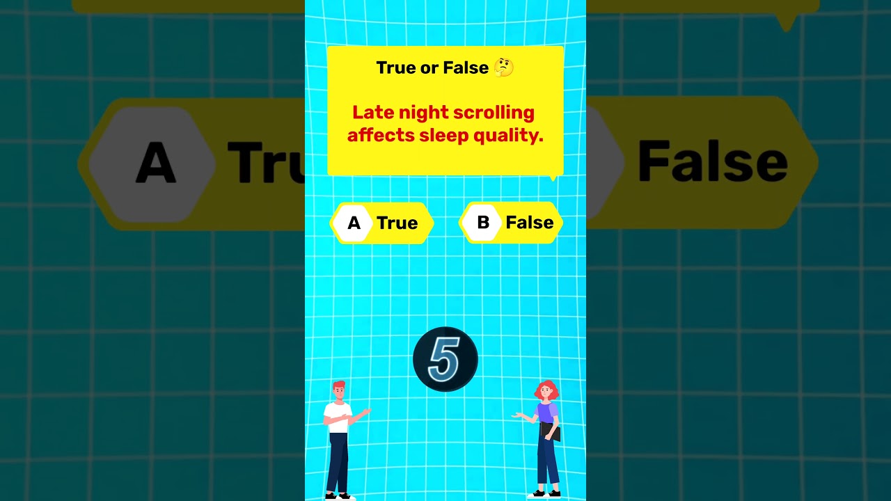Late night scrolling affect sleep quality. 