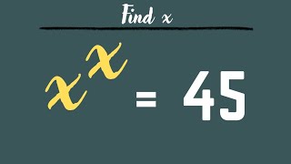 Interesting Exponential Equation! (Insane Math Challenge) 💨 What is the value of x