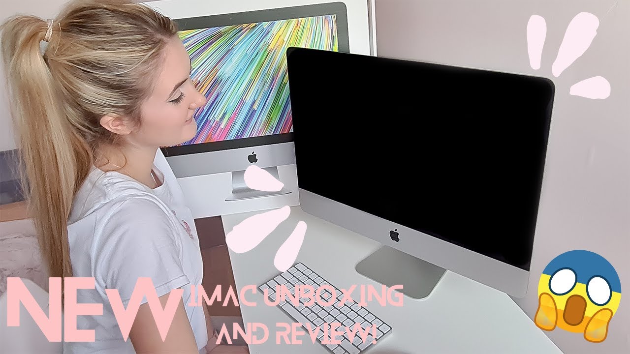 NEW 21.5 inch 4K iMAC UNBOXING 2021! - SAMSUNG USER TRIES APPLE for the first time!| Claudia Greiner