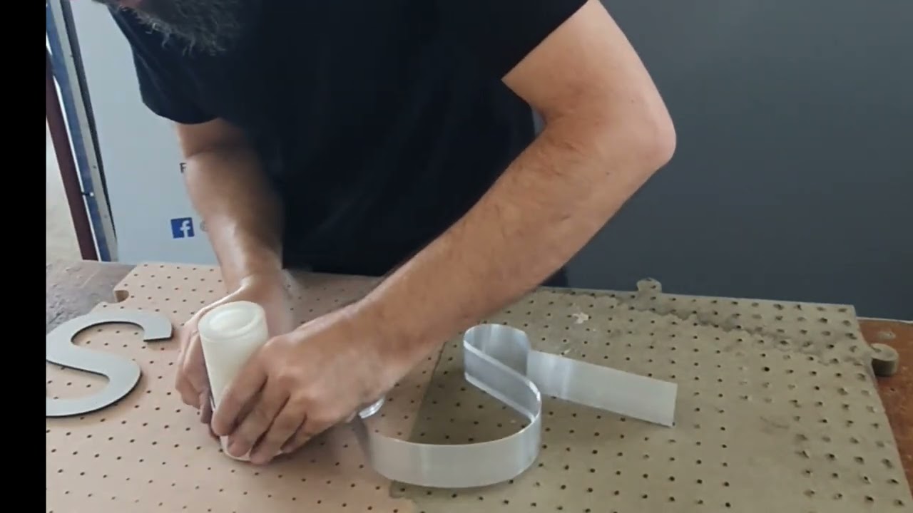 Tutorial fabricando Letra S com Perfil 4cm da 