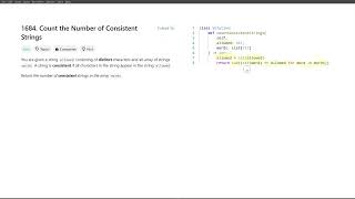 [September 12, 2024, LeetCode daily] 1684. Count the Number of Consistent Strings - Python solution