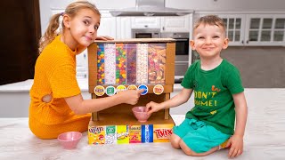 Kinder probieren gesunde Süßigkeiten | Sammlung von Videos für Kinder
