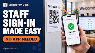 Staff sign in with one QR code at the door | Moneli Visitor Assistant