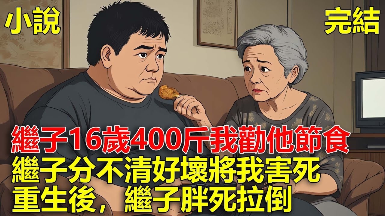 我跟老公是二婚，繼子16歲400斤，我好心給他報減肥營，不料婆婆說我虐待他，繼子分不清好壞將我害死，重生後，繼子胖死拉倒！#一口氣看完#小說#推文