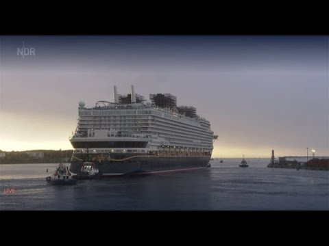 Disney Adventure Departs Shipyard for Baltic Sea #cruisenews #chilliescruises #whill_us #cruise