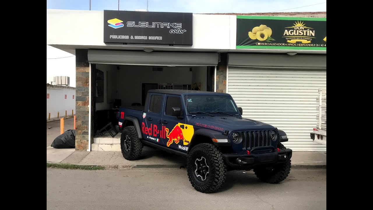 Full Wrap Jeep Gladiator Red Bull F1 2021