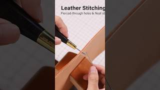 HOW TO STITCH THICK LEATHER LIKE A PRO 🛠️ #wutatools#sewingawl#stiching