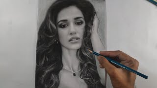 Disha patani realistic drawing | pencil drawing | actress sketch | how to draw