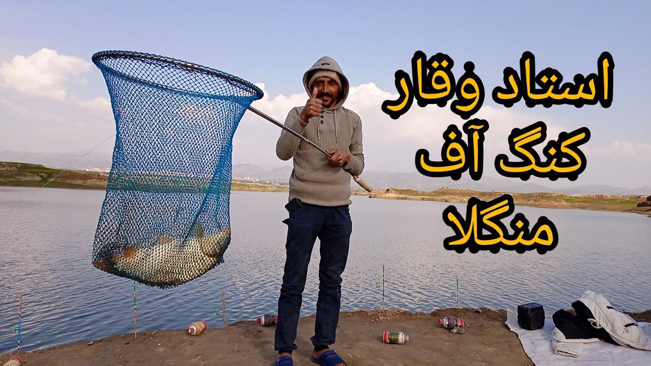 Beautiful Carp Fish Catch By King Of Mangla Ustad Waqar | Mangla Dam ...