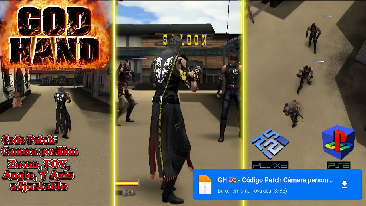 God Hand - Como mudar a posição da câmera!!! (Código Patch)