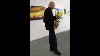 The Second Time Around:  Alto Sax with AI backing track & AI Illustrations