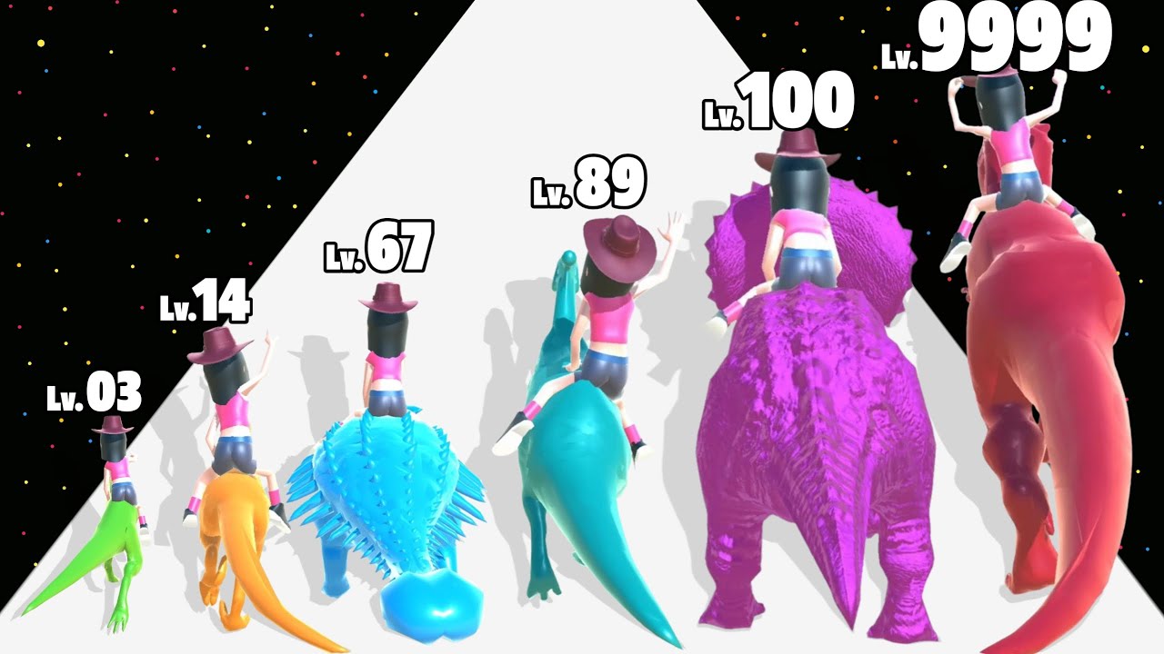 Dino Evolve Run - Level Up Dinosaur Max Level Gameplay