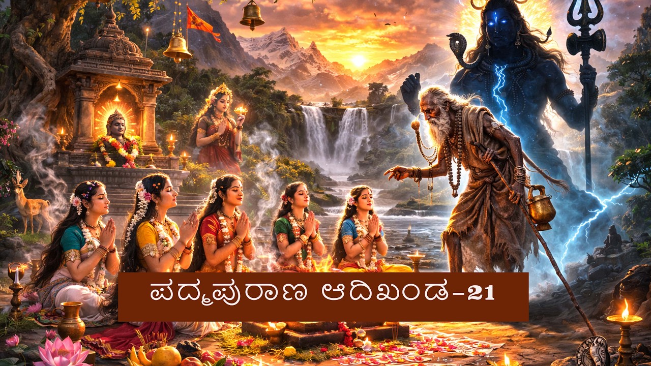 ಪದ್ಮ ಪುರಾಣ  ಆದಿಖಂಡ - 21 #padmapuran #padmapurana #purana #padmapuranainkannada