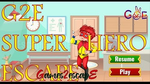 G2E Super Hero Escape Walkthrough [Games2Escape]