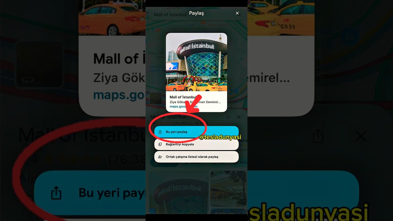 Google Maps’ten Tesla’ya Konum Gönderme Nasıl Yapılır? | Tesla Model Y Juniper 