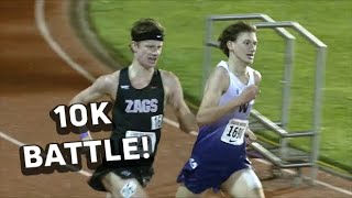 Washington's Evan Jenkins And Gonzaga's Wil Smith BATTLE To Line In Men's 10k At Stanford Invite