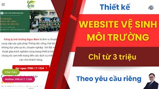 Thiết Kế Website Môi Trường Theo Yêu Cầu 🎯  Đẹp, Chuẩn SEO Chỉ Từ 3 Triệu