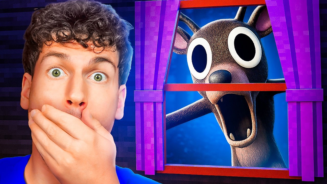 СТРАШНЫЙ ОЛЕНЬ ЗА ОКНОМ! СПРЯЧЬСЯ ЗА 5 МИНУТ В МАЙНКРАФТ!😱