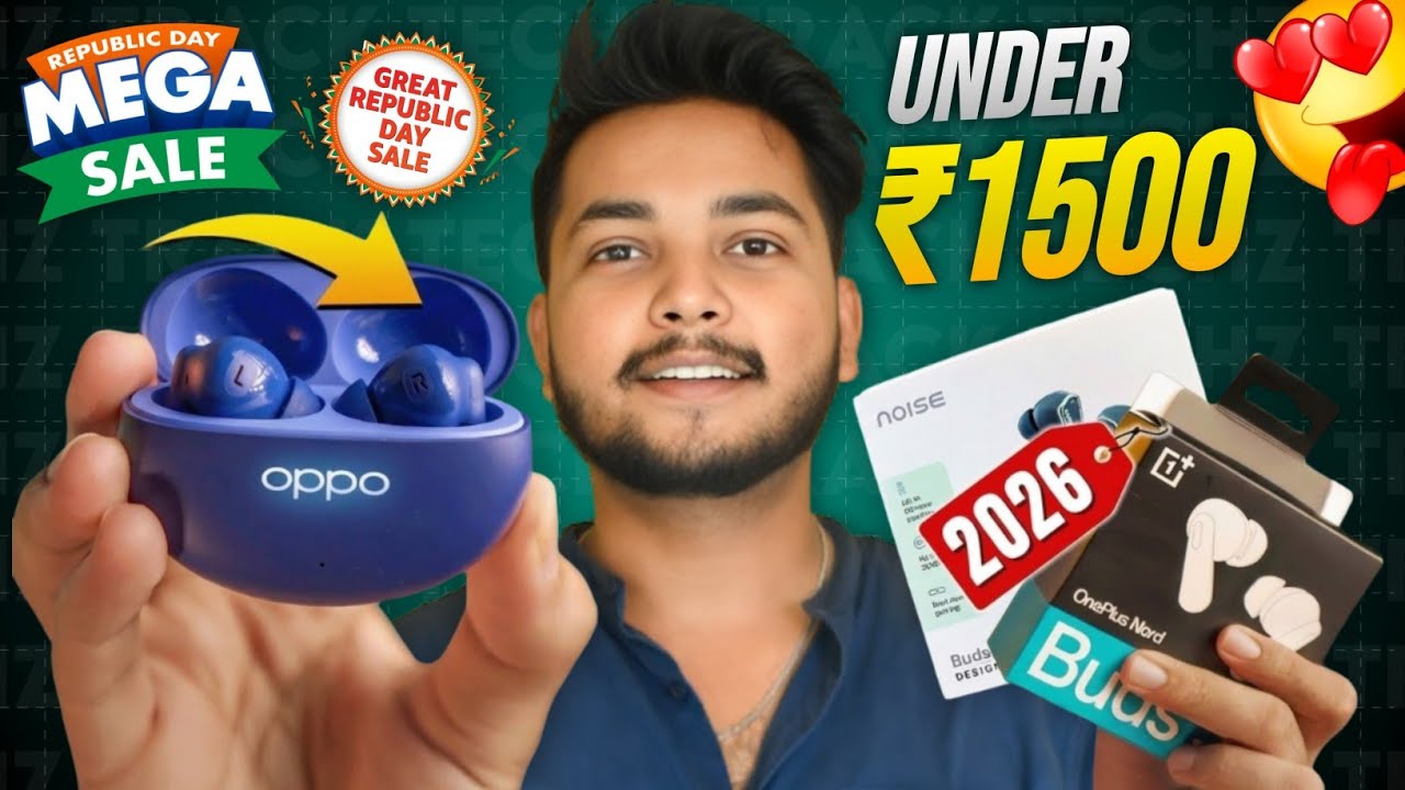 Republic SALE🔥Best EarbudsTWS Deals 🎧🔥 Best Earbuds Under ₹800 to ₹1500