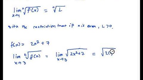 Calculus 1.21 Limit of nth root of a function