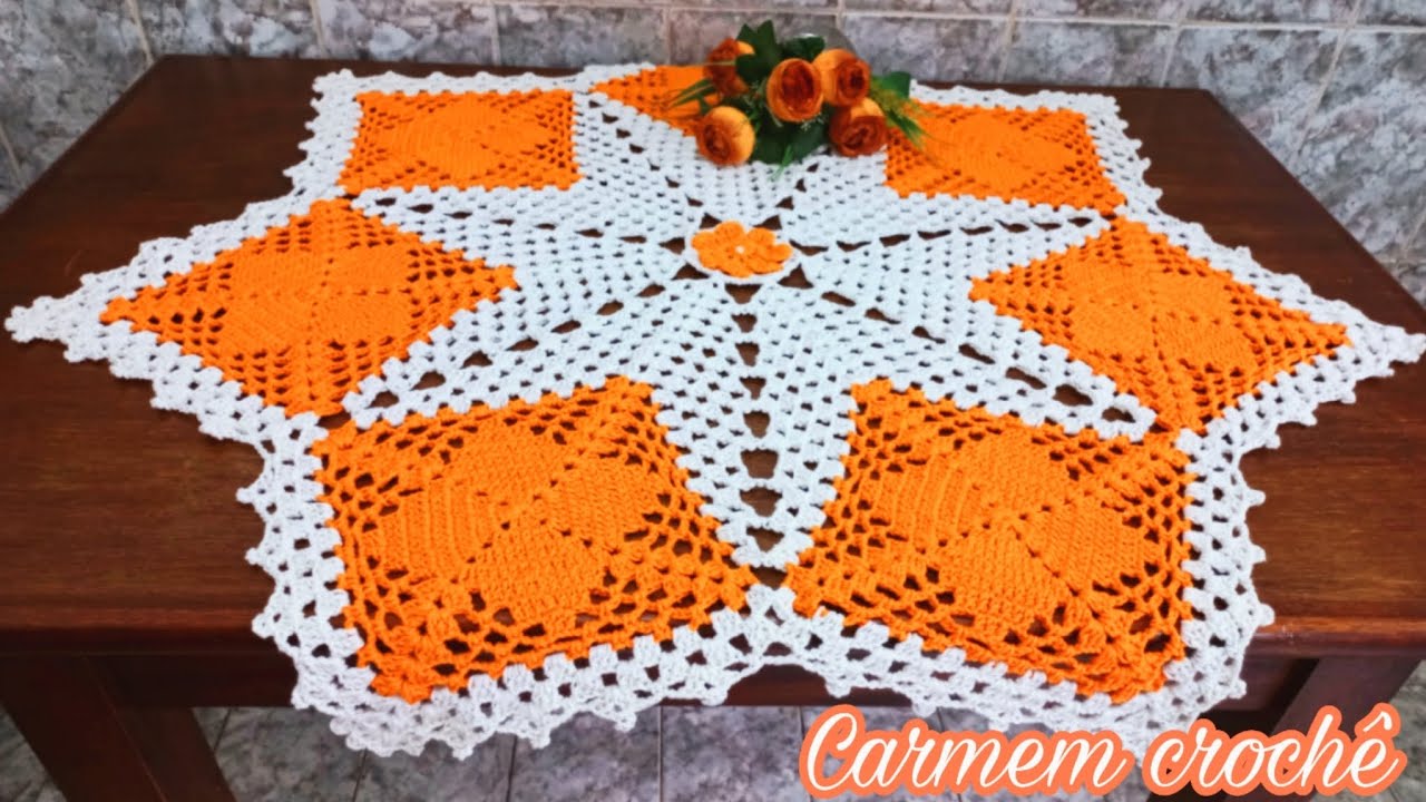 TOALHA DE MESA FEITO COM SOBRINHAS DE FIOS O RESULTADO FICA INCRÍVEL PASSO A PASSO COMPLETO💥💫💥