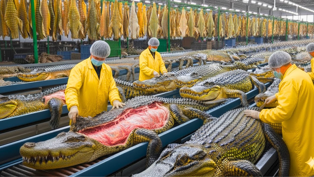 Inside the Crocodile-Leather Factory: From Farm to Luxury $100,000 Handbag (Full Process)