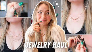 DRESS UP JEWELRY HAUL // dainty gold rings and necklaces screenshot 5