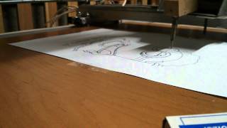 CNC Drawing Minion - First Test of Homemade CNC