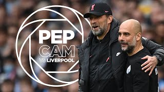 PEP CAM! | See Guardiola react to our 2-2 draw with Liverpool!