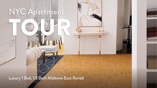 NYC Apartment Tour: Luxury 1 Bed, 1.5 Bath Midtown East Rental (Paramount Tower, C-Line Low Floors)