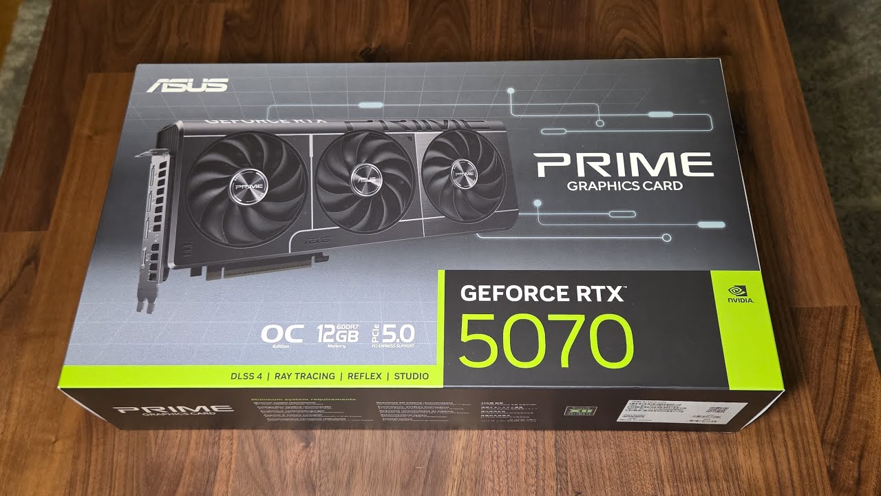 Распаковка Asus Prime RTX 5070