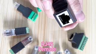 Rj45 Screw Terminal Adapter Cables